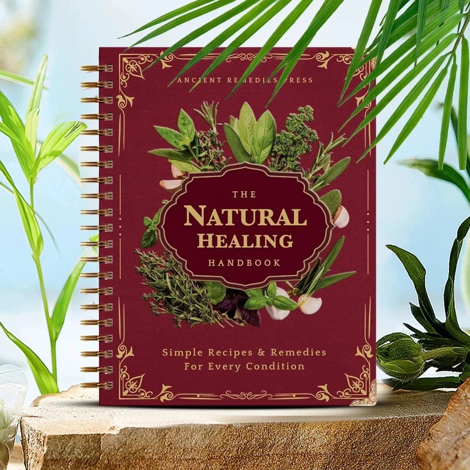 The Natural Healing Handbook, Spiral-Bound Guide for Herbal Remedies and Natural